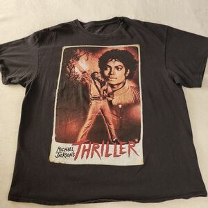 Michael Jackson Thriller Black Tshirt With Graphics Size XL